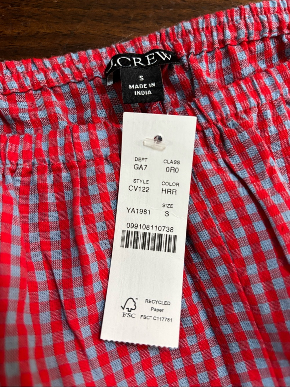 J. Crew Women’s Gingham Pants - Picture 3 of 3